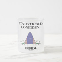 Statistically Confident Inside (Bell Curve Humour) Mug