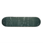 Statistics blackboard custom skate board