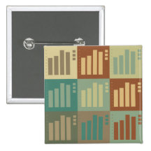 Statistics Pop Art Pin