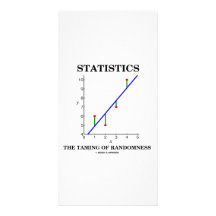 Statistics The Taming Of Randomness (Stats Humour) Personalized Photo Card