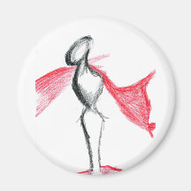 Statua Pallid Red Fridge Magnets