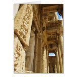 Statue in a Library, Celsus Library, Ephesus Card