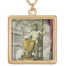 Statue of Jupiter in a Temple, from 'Costumi dei R Custom Jewelry