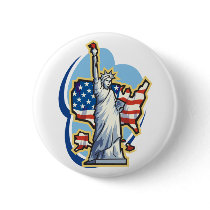 Statue Of Liberty Button