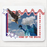 STATUE OF LIBERTY - LAND OF THE FREE MOUSE PAD