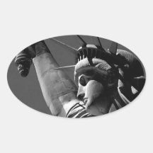 Statue of Liberty Oval Stickers