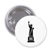 Statue of Liberty Pictogram Button
