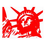 Statue of Liberty Pop Art USA Symbol Post Card