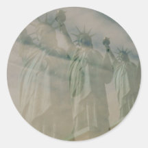 Statue of Liberty Round Sticker