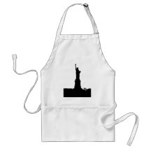 Statue of Liberty Silhouette Apron