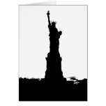 Statue of Liberty Silhouette Greeting Cards