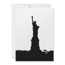 Statue of Liberty Silhouette Invitation