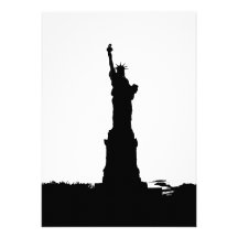 Statue of Liberty Silhouette Invitation
