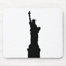 Statue of Liberty Silhouette Mouse Mats