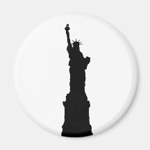Statue of Liberty Silhouette Refrigerator Magnets