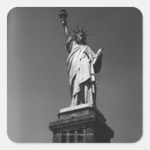 Statue of Liberty Square Stickers