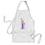 statue of liberty, stars stripes, red white blue aprons