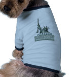 STATUE OF LIBERTY - T JEFFERSON QUOTE - FIREARMS pet clothing