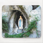 Statue of Our Lady of Lourdes, Lourdes, France Mousepad