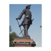 Statue of Peter the Great, St. Petersburg Russia Postcard