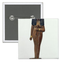 Statue of the Lady Nay, New Kingdom Pinback Button