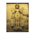 Statue Relief of the Babylonian Goddess Ishtar Post Card