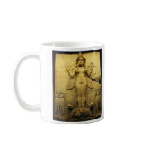 Statue Relief of the Goddess Ishtar Mugs