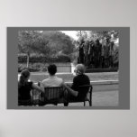 Statues and People posters