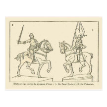 Statues of Jeanne d'Arc, Joan of Arc Postcard
