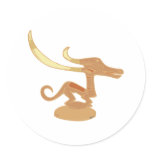 Statuette figurine Antilope antelope Afrika africa Runde Sticker