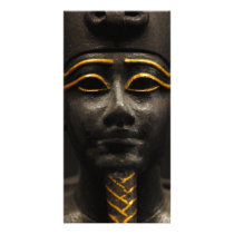 Statuette of Late Period Egyptian God Osiris Custom Photo Card