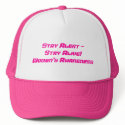 Stay Alert, Stay Alive! Women's Awareness Cap hats