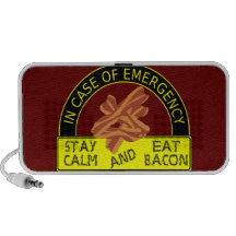 Stay Calm, Eat Bacon Doodle Speaker