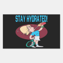 Stay Hydrated Rectangle Sticker