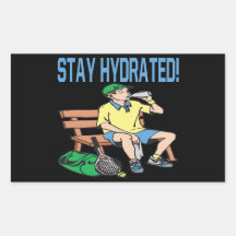 Stay Hydrated Rectangle Stickers