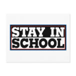 Stay In School postcards