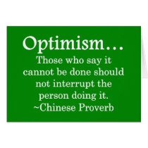 Stay out of the way of optimism