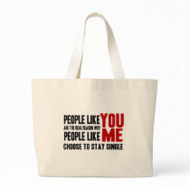 Stay Single! Funny Rude Insult Canvas Bags