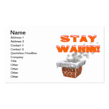 Stay Warm Business Cards