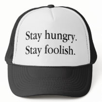 stayhungrystayfoolish-black mesh hats