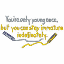 Staying Immature Apparel Embroidered Polo Shirt