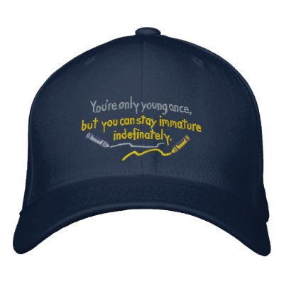 Staying Immature Hat Embroidered Baseball Caps