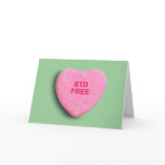 STD FREE CANDY HEART cards