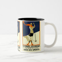 "Ste Croix et Les Rasses" Swiss Vintage Travel Coffee Mug