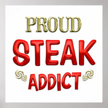 Steak Addict Poster