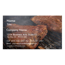 Steaks Grilling Barbecue Grills Meat business cards
