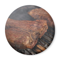 Steaks Grilling Barbecue Grills Meat Magnets