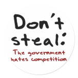 Stealing is wrong stickers