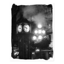 Steam Clock, Gastown Postcard