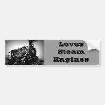 Steam Engine Sticker Bumper Sticker